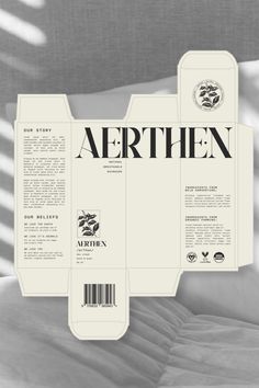 an open magazine with the word aerthn printed on it