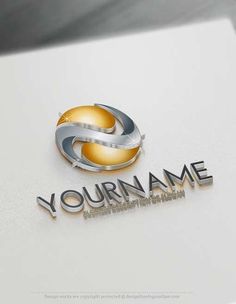 3d logo design with the letter s on it