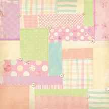 a patchwork quilt with different colors and patterns