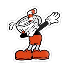 an image of mickey mouse sticker on a white background