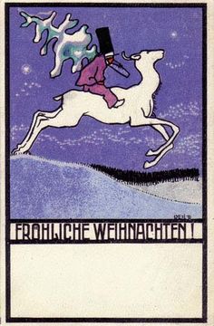 an illustration of a man riding on the back of a white horse