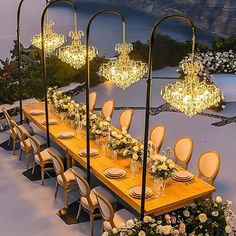 Luxury Romantic Waterproof Outdoor Banquet Wedding Crystal Chandeliers French Standing Light Floor Lamp Outdoor Columns, Column Lighting, Standing Light, Outdoor Celebration, Wedding Chandelier, Banquet Wedding, Outdoor Chandelier, Luxury Lamps, Lantern String Lights