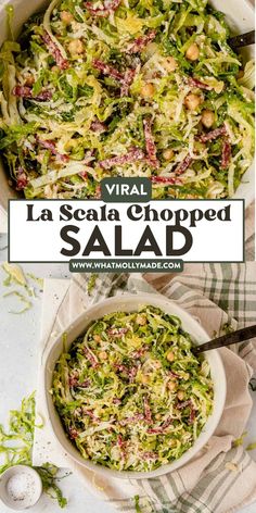 This La Scala Chopped Salad features crisp lettuce, salty salami, and a tangy dressing. This Beverly Hills recipe went viral for good reason—it’s fresh, crunchy, hearty, and so delicious. This is just like the original, so you can enjoy it at home!