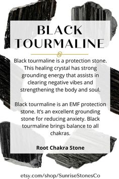 Crystals For Empaths, Tourmaline Properties, Crystals Protection, Crystals For Protection, Crystals Aesthetic, Crystals Meanings, Crystals Decor, Crystals Energy, Black Gemstones