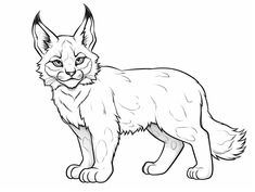 illustration of Free lynx coloring page Lynx Sketch, Majestic Cat, Iberian Lynx, Mandala Turtle, Safari Adventure, Fantasy Fairy, Happy Animals, Coloring Book Pages