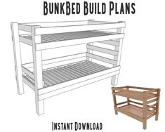 the bunk bed plans are easy to build