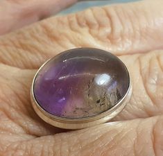 This is a chunky 925 silver ametrine ring. The face of the ring measures 1.7cm x 2.2cm and it's stamped 925. Size P - US Size 7.75 Ametrine Ring, Rings Statement, 925 Sterling Silver Ring, Sterling Silver Ring, Favorite Jewelry, Statement Rings, The Face, Silver Ring, 925 Silver