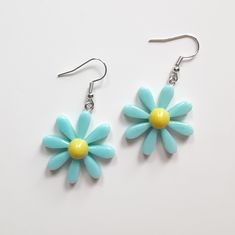 Blue Flower Earrings New Lightweight Blue Outfits Ideas, Kawaii Blue, Blue Flower Earrings, I Deserve Better, Blue Clothes, Butterfly Fashion, Turquoise Hoop Earrings, Blue Outfits, The Color Blue