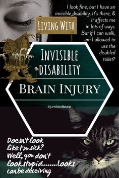 I look fine, but I have an invisible disability. It's there, & it affects me in lots of ways. But if I can walk, am I allowed to use the disabled toilet? Therapeutic Recreation, Celebrity Facts, Brain Food, Brain Fog