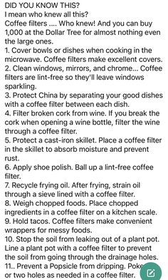 the rules for cooking with coffee