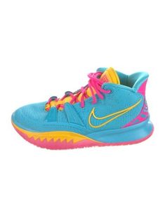 Nike High Top Athletic SneakersBluePrintedRubber TrimRound-ToesPlatform Volleyball Sneakers, Bb Shoes, Nike High, Shoes For School, Nike High Tops