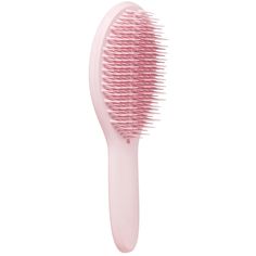 The Tangle Teezer Ultimate Styler in ‘Millennial Pink’ is an innovative brush designed to help style dry lengths with ease.  Suitable for all hair types, the patented, two-tiered teeth allow you to perfect your desired style. The long teeth work to capture every hair for updos, while the shorter teeth seek to smooth. The teeth’s unique, bottle-shaped design is ideal for brushing out curls, adding volume or blending hair extensions, weaves and clip-ins. Equipped with a thin handle for optimal control. Blending Hair Extensions, Brushed Out Curls, Scalp Exfoliator, Millenial Pink, Tangle Teezer, Millennial Pink, How To Get Thick, First Aid Beauty, Make Up For Ever