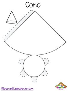 the shape of a cone is shown in this worksheet