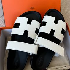 Very Popular Chypre Sandals From Hermes. Purchased From Paris This Summer. Brand New, Never Worn. Comes With Box And Dust Bags. Size 41.5 In White. (If You Dm Me @Cynthiamhuang I Can Offer You A Lower Price) Silver Hermes Sandals, Chypre Sandal Hermes, Hermes White Sandals, Yellow Hermes Sandals, Hermes Cyprus Sandals, Hermes Sandals Yellow, Wishlist 2024, Sandals White