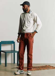 hencye is our tough, double-knee / patch-pocket workpant that has long remained an "everyday wear" piece for much of the team here at i+w. each pair is constructed from a killer 12oz canvas from Mt.Vernon -- an American owned-and-operated mill that has been producing fabrics here in the USA for over 175 years. Imogene Willie, Cali Style, Mt Vernon, Knee Patches, Denim T Shirt, Graphic Tee Shirts, The Team, Denim Shop, Denim Top