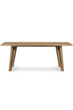 a wooden table with two legs on the top and one leg extended to the side