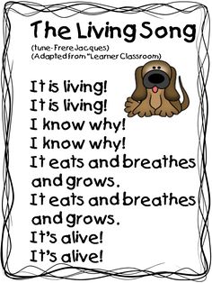 the living song with an image of a dog