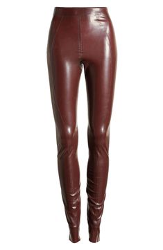 These latex leggings have zippers along the inside of the hems that further the edgy vibe of this curve-sculpting look. Exclusive retailer Pull-on style 100% latex Dry clean Imported Latex Leggings, House Of Cb, Fabric Gift Bags, Fabric Gifts, Free Fabric, Raisin, High Waist, Dry Clean, Nordstrom