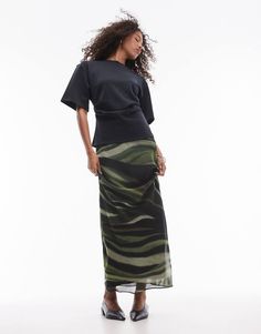 Rokken van Mango Voor zowel overdag als 's avonds Totaal bedekkend patroon Hoge taille Stretch tailleband op de achterkant Regular fit Mesh Maxi Skirt, Eid Outfits, Maxi Rok, Formal Dress Shops, Jane Dress, Spring Floral Dress, Long Black Dress, Plus Size Skirts, Satin Slip Dress