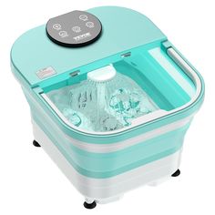 Automatic Rotary Massage: For Collapsible option: Equipped with 6 sets (30 shiatsu massage balls) that cover the entire sole, this foot spa bath massager provides a full-foot massage experience.