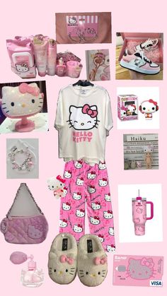 Outif hello kitty Hello Kitty Pyjamas, Hello Kitty Pizza, Hello Kitty Things, Hello Kitty Merch, Hello Kitty Outfits, Hello Kitty Kimono, Hello Kitty Stuff, 2025 Board, Kitty Room