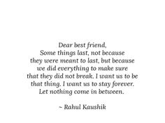 a quote on dear best friend