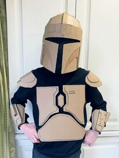 a person in a costume made to look like boba fett from star wars