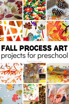 the fall process art projects for preschool and homeschool are great to do with kids