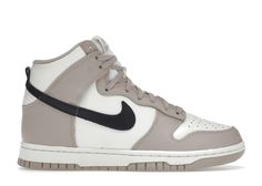 Nike Dunk High Fossil Stone (Women's) Nike High Dunks Fossil Stone, Nike Dunk High Premium Women, Nike Air Jordan Beige, High Top Nike For Women, Womens Nike High Top, Womens Jordan High Tops, Air Jordan Dunk Low High Top, Nike Dunks High Aluminum, High Top Jordans For Women