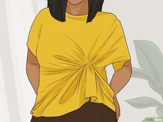 How to Tie Your Shirt: 13 Easy Knots to Spice up Your Look How To Tie A Shirt Knot, Tie Shirt Knot, How To Tie A Shirt, Tie A Shirt, T Shirt Knot, Make A Tie, Tie Up Shirt, Baggy T-shirt, Cute Shirt Designs