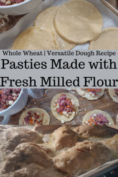 Pasty (pasties) made with fresh milled flour whole wheat Fresh Milled Flour, Dessert Pies, Ground Recipes, Homemade Pie Crust, Homemade Pie Crust Recipe, Pie Crust Recipe, Sweet Cornbread