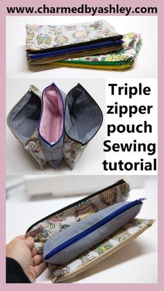 the zipper pouch sewing pattern is easy to sew