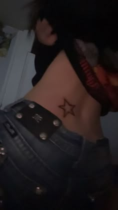 Emo Wrist Tattoos, Y2k Tatoos Ideas, Alt Matching Tattoos, Tv Girl Tattoo, Uwu Tattoo, Star Back Tattoo, Cutie Mark Tattoo, Bite Mark Tattoo