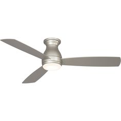 This 1 light Indoor/Outdoor Ceiling Fan from the Hugh 52 collection by Fanimation will enhance your home with a perfect mix of form and function. The features include a Brushed Nickel finish applied by experts.   Product Features Include: Brand: Fanimation  Collection: Hugh 52  SKU: FPS8355BBNW  UPC: 840506085657  Category: Outdoor Fan  Finish: Brushed Nickel  Glass: Opal Frosted  Length: 52.00  in.  Width: 52.00  in.  Height: 11.74  in.  Diameter: 52.00  in.  Backplate/Canopy Width: 6.77  in. Outdoor Ceiling Fan With Light, Propeller Ceiling Fan, Hugger Ceiling Fan, Outdoor Fan, Flush Mount Ceiling Fan, Outdoor Flush Mounts, Outdoor Ceiling, Dimmable Led Lights, Fan With Light