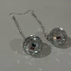 Disco Ball Earrings Never Worn Before 3 Sets Available Disco Ball Earrings, Pink Disco, Ball Earrings, Disco Ball, Women Jewelry, Silver, Pink, Women Shopping, Color