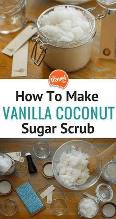 how to make vanilla coconut sugar scrub