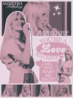 an advertisement for the movie you're love machine, featuring two women talking on their cell phones