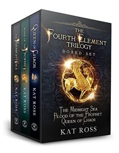 the fourth element boxed set includes four books, including one in gold and two in black