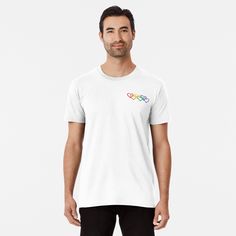 Get my art printed on awesome products. Support me at Redbubble #RBandME: https://www.redbubble.com/i/t-shirt/Pride-Hearts-Essential-Joint-Rainbow-by-WhatToGift/144728410.D681C?asc=u Cute Aestethic, Cute Disney Shirts, Cute Shirts For Women, Green Cartoon, Design Studio Logo, T Shirts Cute, T Shirts For Girls, Circular Logo, Cute Tees