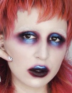 Hooded Eye Drag Makeup, Wave Makeup, Glam Punk, Cool Makeup Looks