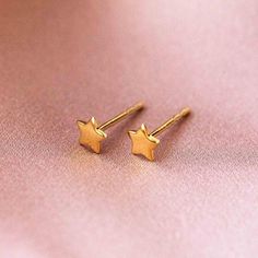 Stud Earrings Aesthetic, Gold Star Earrings, Multiple Earrings, Local Eclectic, Daisy Studs, Earrings Aesthetic, Ear Stack, Best Jewelry, Gold Moon