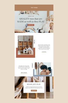 the homepage design for an interior and furniture store