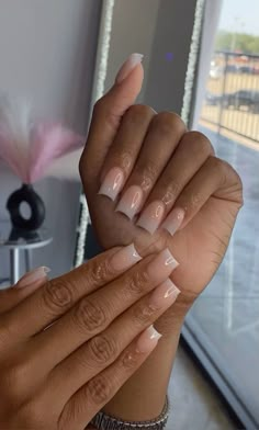 Short Square Ombré Nails, Ombre Square Nails Short, Short Ombré Acrylic Nails, Ombre Overlay Nails, Short Square Acrylic Nails Ombre, Short Square Ombre Nails, Short Ombre Nails Square, Ombré Square Nails, Ombré Nails Short