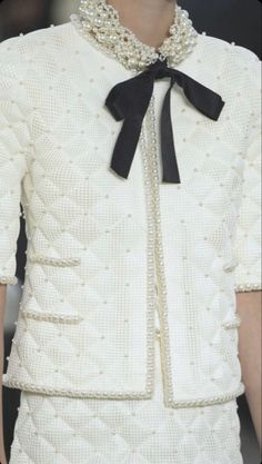 Chanel Style Jacket, Chanel Inspired, Chanel Haute Couture, Fall 2015, White Fashion, Girly Girl