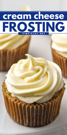 My Cream Cheese Frosting recipe is smooth, creamy, and not overly sweet. This frosting recipe is easy to make and perfect on so many different desserts!