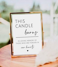 this candle burns in loving memory of those who are forever in our hearts card holder