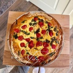 Tomato Basil Quiche — Baylie Mindset Mentor