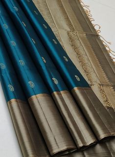 Pure handloom Double warp soft silk saree Fancy saree Price 6650+$ For more details, join link given in bio. Office Wear Saree, Bridal Saree Collection, Saree Colors, Saree Fancy, Latest Silk Sarees, Kanchi Pattu Sarees, Nigerian Recipes, Saree Wearing Styles