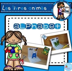 an alphabet poster with pictures of children and letters