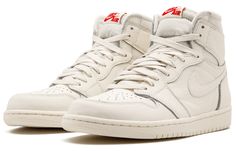 The Nike Air Jordan 1 Retro High OG 'Sail' is a stylish and versatile sneaker that can be dressed up or down. Featuring an Off-White Sail leather upper with a tonal Sail rubber outsole, the 'Sail' is perfect for any summer outfit. The University Red Nike Air branding on the tongue tab adds a pop of color, while the 'Triple Black' colorway makes this shoe perfect for any occasion. Jordans 1, Vapour Max Nike, Nike Sacai, Authentic Jordans, Dream Mansion, Desired Reality, Nike Air Jordan 1 Retro, All Nike Shoes, Womens Air Jordans